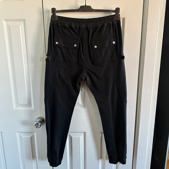 NEW F/W21 GETHSEMANE • NWT RICK OWENS Black Bauhaus Zip Detail Cargo Pants IT 46 - Picture 16 of 17